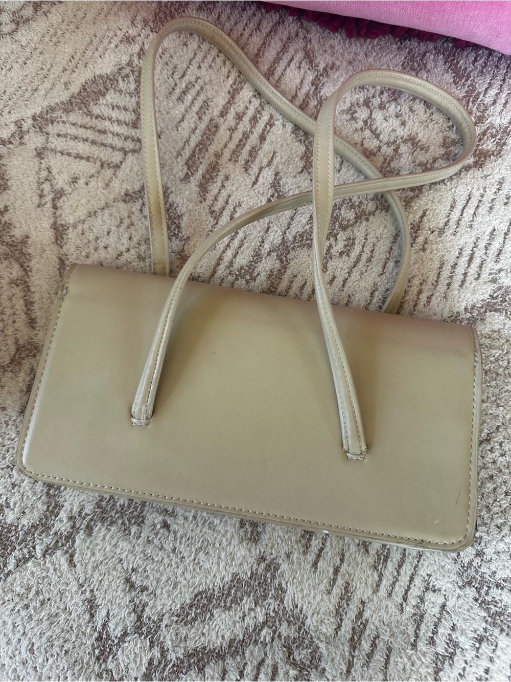 Mermaid Swan Art Bag Vintage MNG Hand Painted Vegan Leather - Picture 10 of 16